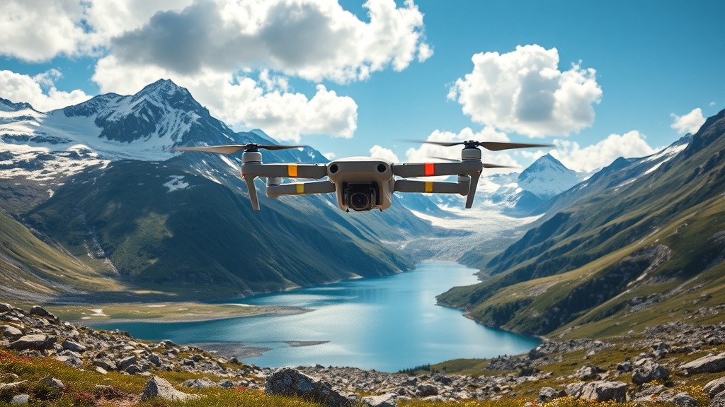 Nutze Drohnen für geologische Erkundungen im alpinen Raum und entdecke präzise Datenanalysen und beeindruckende Landschaftsansichten.