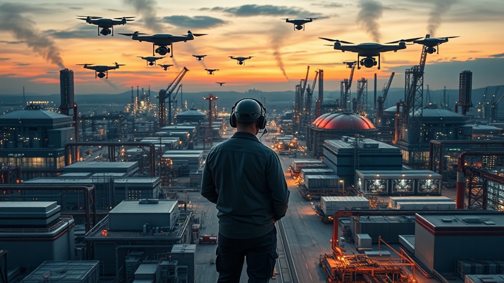 Effiziente Sicherheitsüberwachung großer Industrieareale schützt vor Risiken und maximiert die Betriebssicherheit durch modernste Technologien.