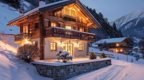 Drohnenfoto Chalet Tirol